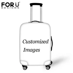 FORUDESIGNS, защитный чехол для чемодана на заказ, для путешествий, для 18-32 дюймов, 3D печать, эластичный толстый чемодан, чехлы на молнии