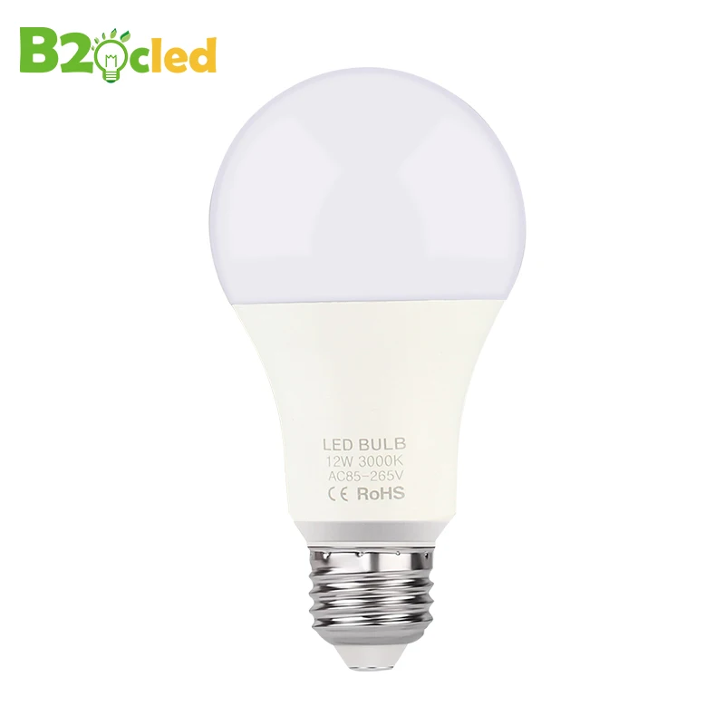 Теплая белая светодиодная лампа E27 3 Вт 5 7 9 12 15 220 В SMD2835 высокая яркость домашняя