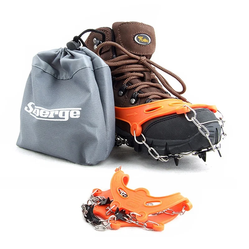 Новый 1 Пара 8 Зубов Кошки Лед Захват Когти Снег Бутсы Туризм Восхождение