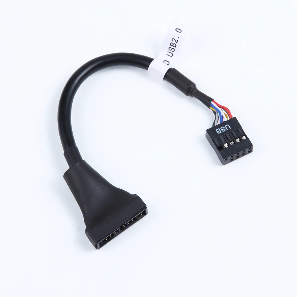 USB 2 0 9 контактный разъем для материнской платы 3 20 Pin Женский адаптер кабель|Кабели