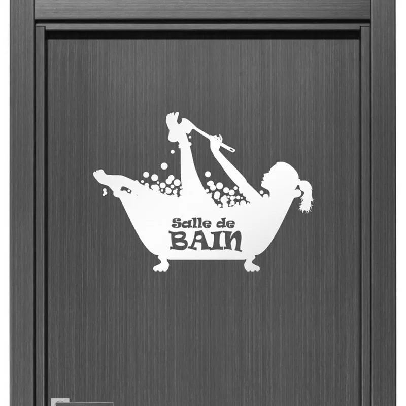 Креативные настенные наклейки для французской ванной комнаты Стикеры домашний