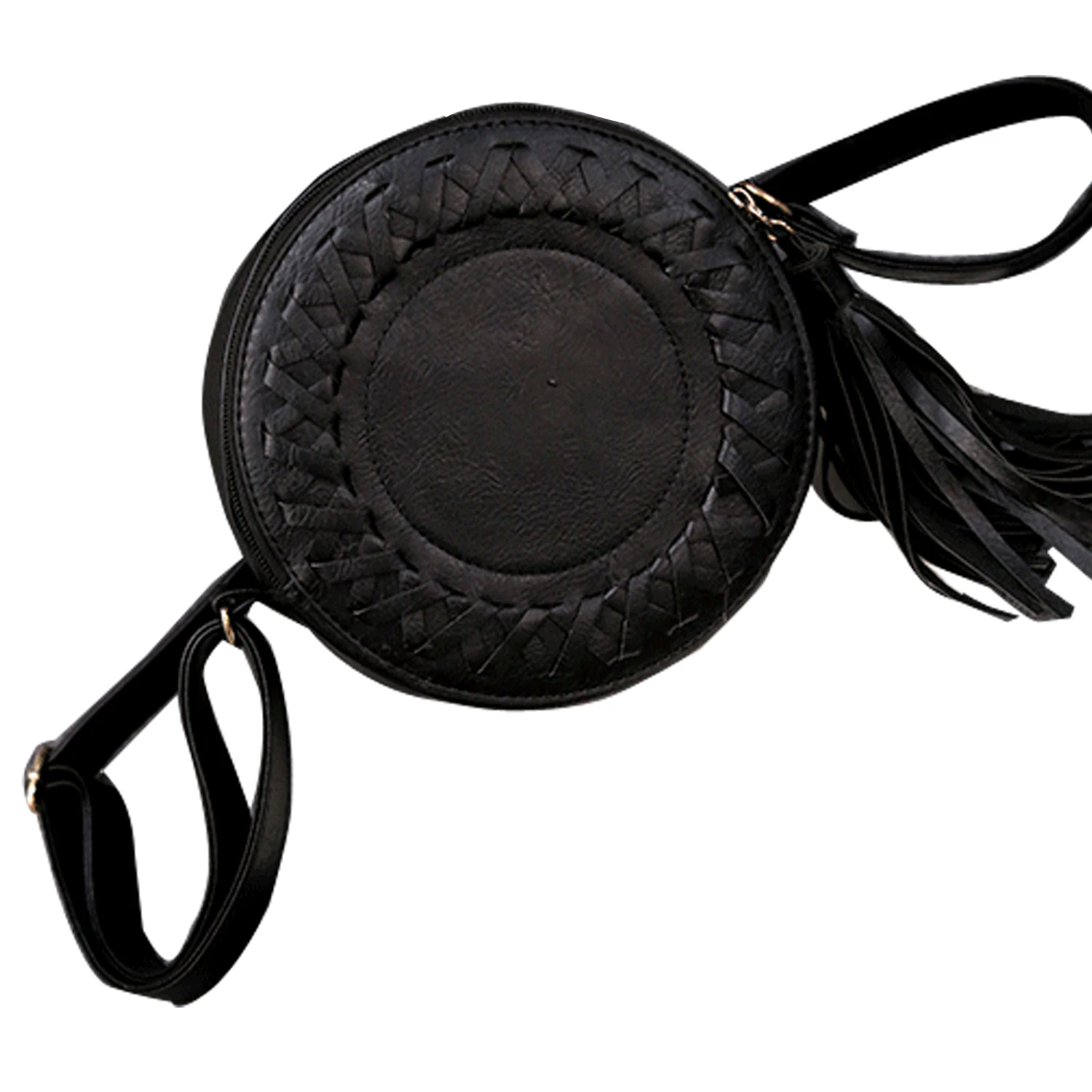 

Gaorui New Brand Round Women Tassel Bag Woven Crossbody Bags Solid Shoulder Bag Ladies Cute Knitting Circular Messenger Bags