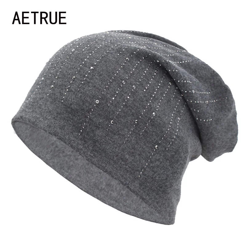 Брендовая вязаная шапка AETRUE женские осенне-зимние шапки для женщин женская
