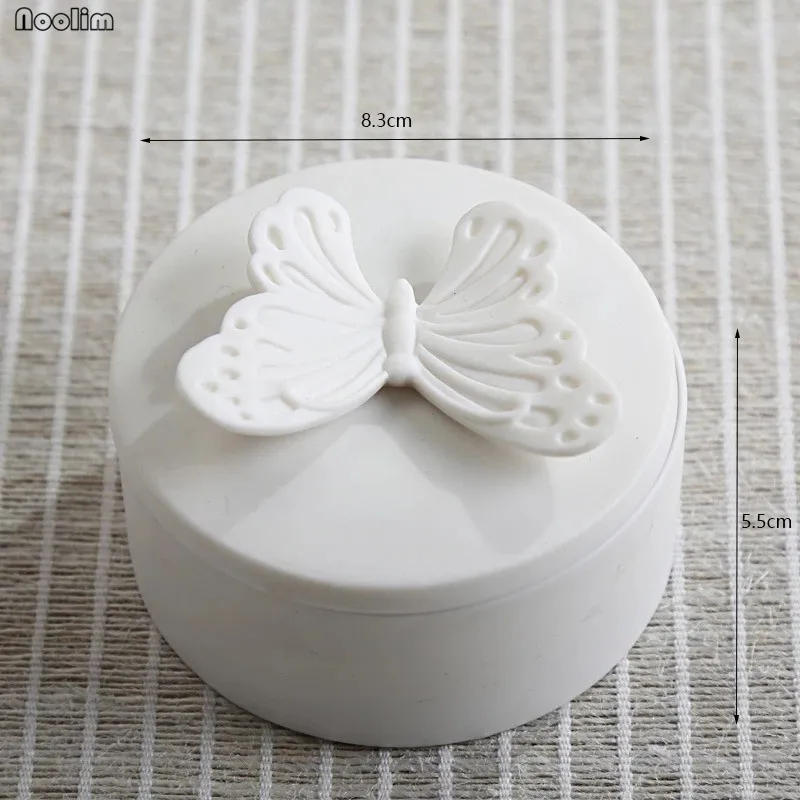 1 шт. Свадебная креативная коробка для конфет европейская керамическая белая