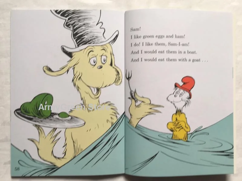 Серия Dr. Seuss, интересный сюжет, детская картина, английские книги, детский фестиваль, подарок, 20 книг на выбор