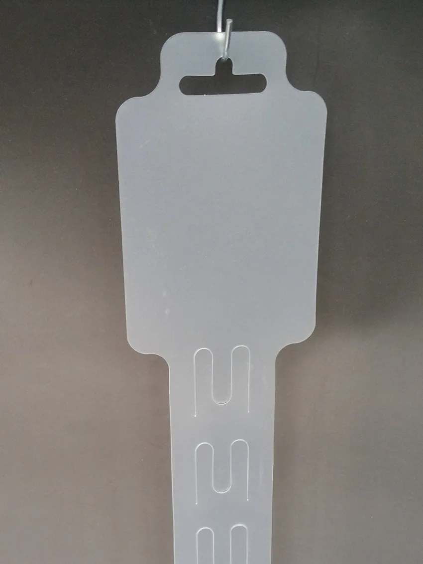 Пластиковые прозрачные полипропиленовые Висячие зажимы для мерчандайзинга l92 см