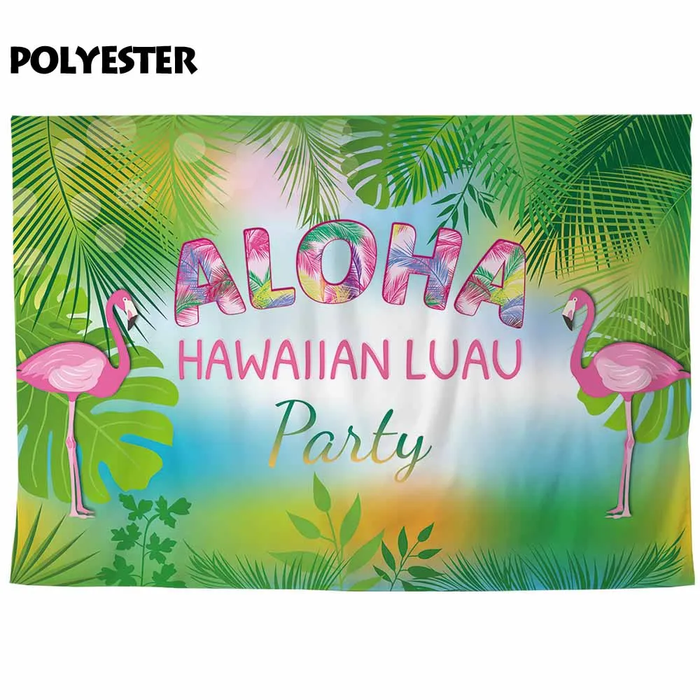Allenjoy фон для фотостудии Фламинго Тропическое растение блеск боке Алоха