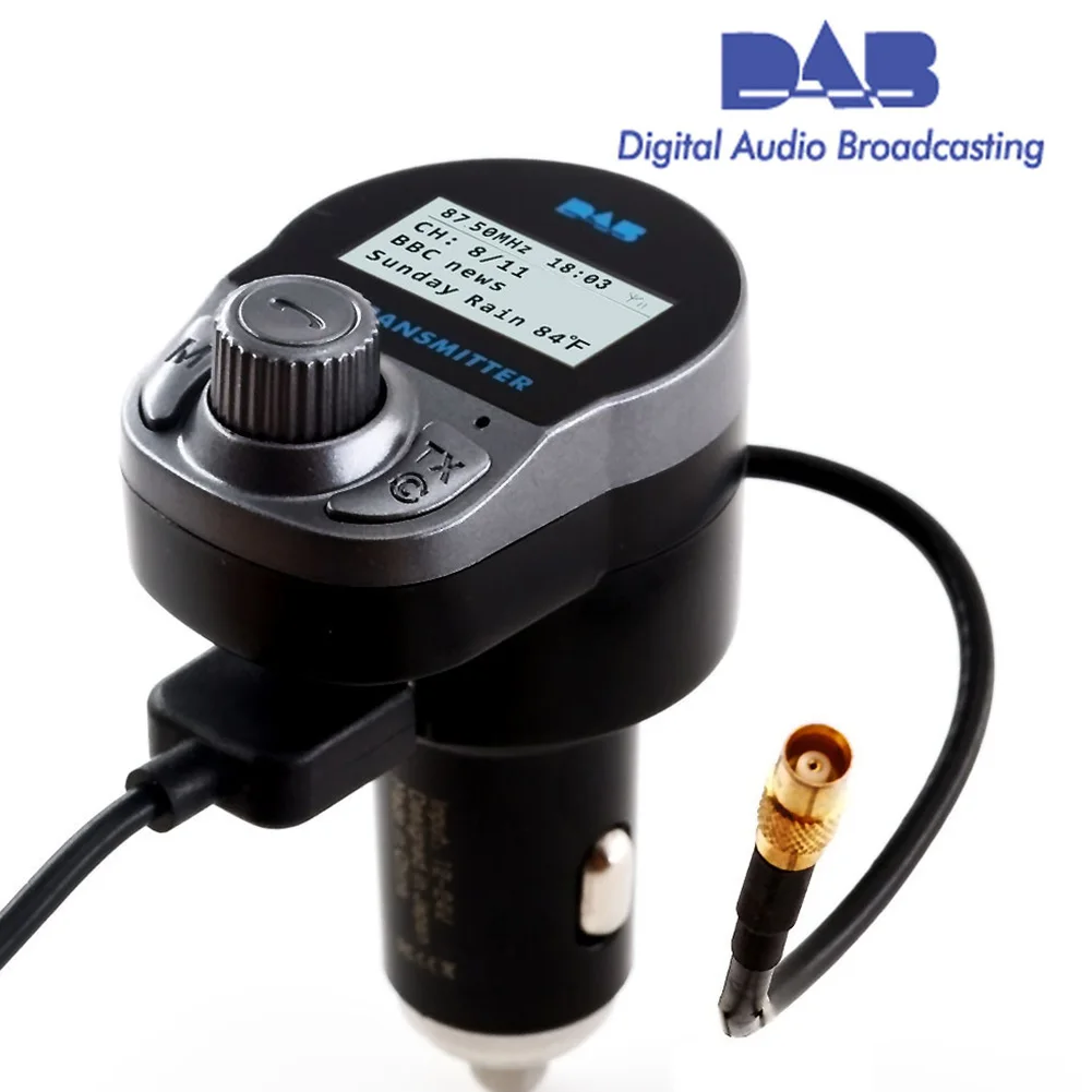 Авто-вещания USB Powered dab цифровой радио автомобиля FM адаптер приемника Электронная