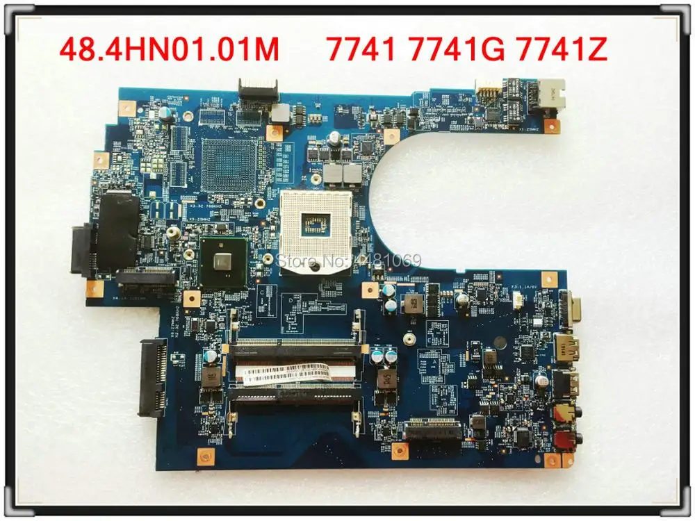 

Материнская плата для ноутбука Acer aspire 7741 7741Z 7741G 7741ZG MBPT501001 HM55 MB.PT501.001 JE70-CP 48,4hn01.01m
