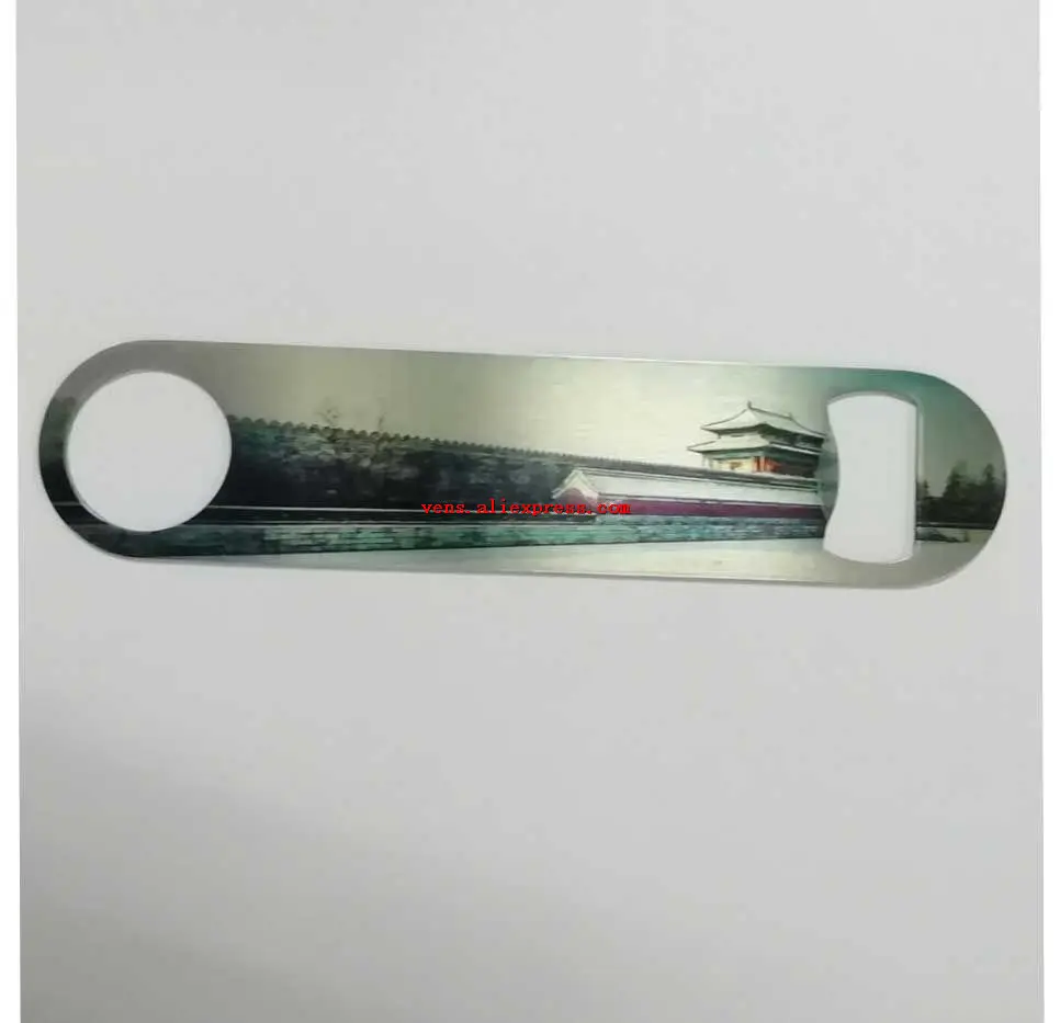 

sublimation blank Bottle opener function consumables hot transfer printing stainless steel material wholesale new 90pcs/lot
