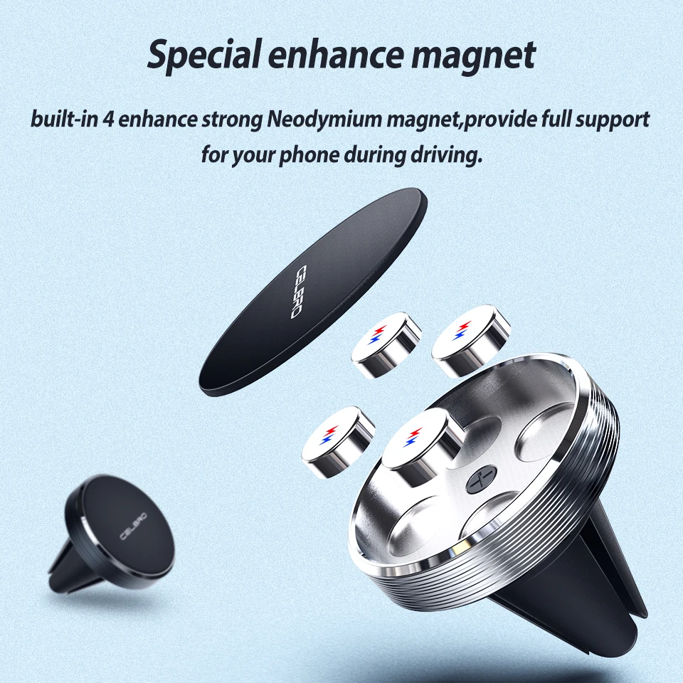 Magnetic Car Phone Holder Stand Magnet for Air Vent Mount Support Smartphone Mobile For Iphone Xi 11 Pro | Мобильные телефоны и