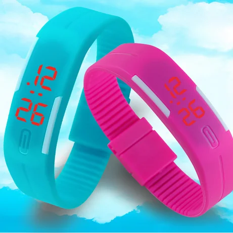 2018 спортивные часы унисекс с силиконовым браслетом цифровые светодиодные
