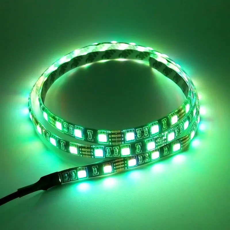 USB Светодиодная лента черная печатная плата SMD 5050 RGB IP20/IP65 водонепроницаемая 5 в
