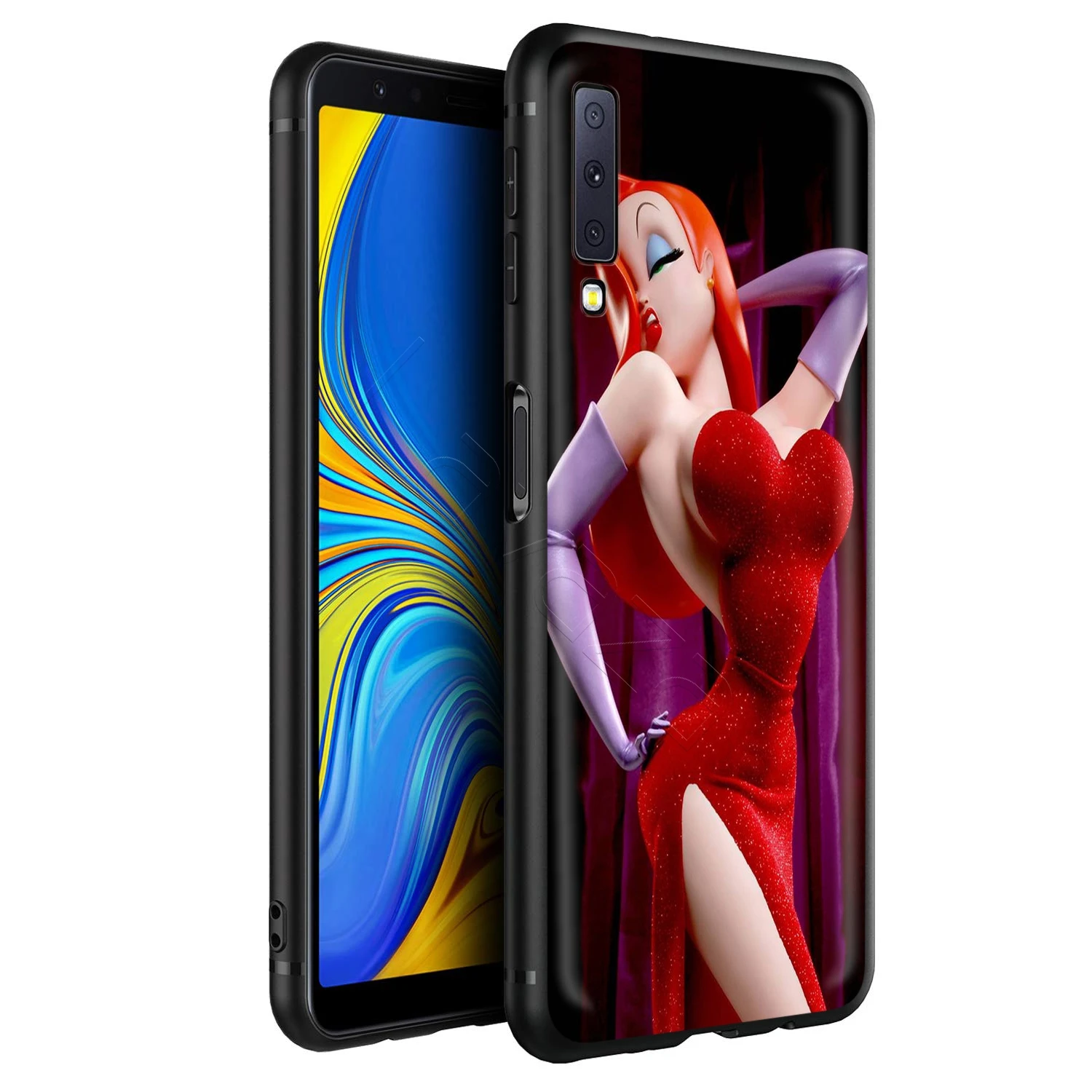 Сексуальный чехол Jessica Rabbit для Samsung Galaxy J6 A9 A8 A7 A70 A6 A5 A50 A40 A30 A3 A10 A51 A71 A81 A91 2018|Бамперы|
