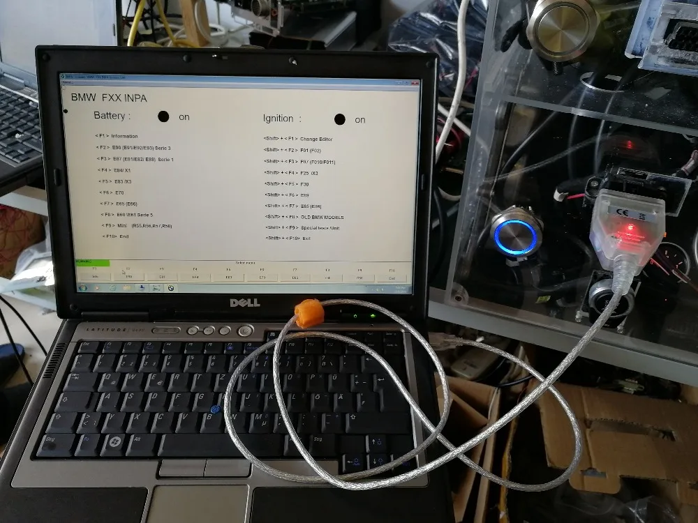 500 Гб HDD с программным обеспечением V12/2019 для BMW Icom Inpa K + кабель DCAN Подержанный