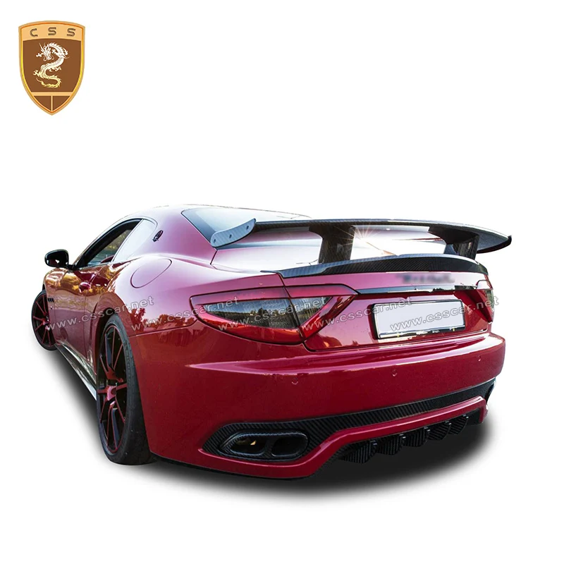 Csscar MS Стиль углерода спойлер багажника крылья подходит для Maserati GT высокого