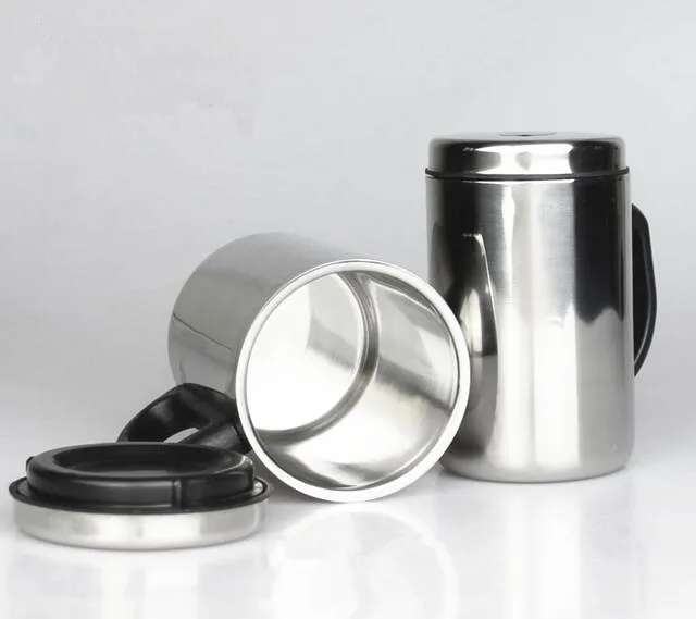 Высокое качество 500 мл/350 мл нержавеющая сталь путешествия кружки кофе TeaDouble слоев