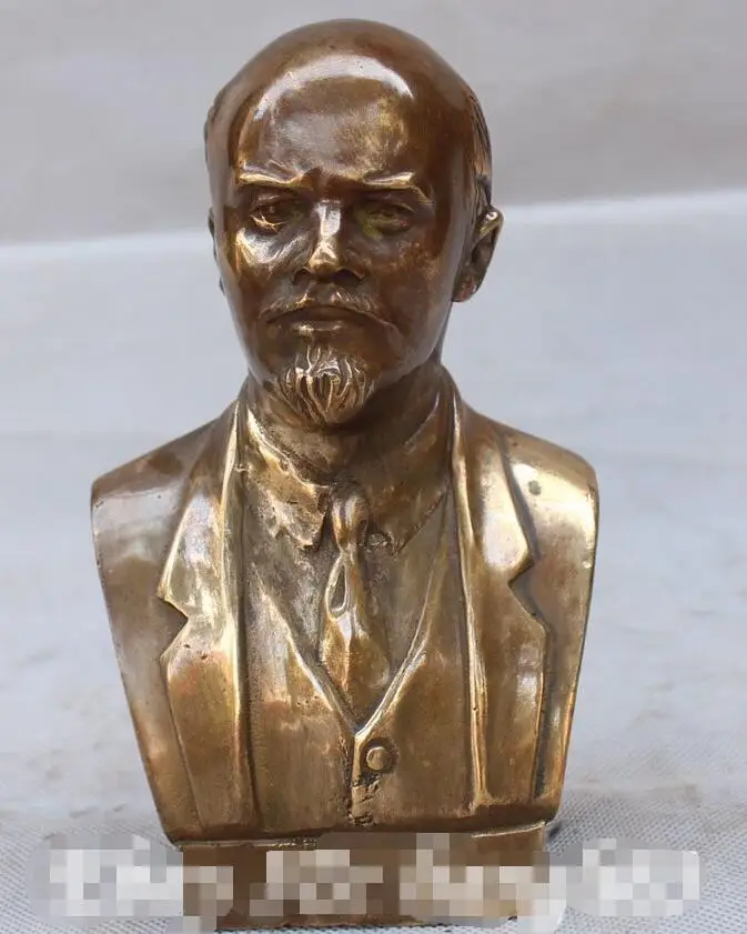 6 &quotСтарый китайский Советский Союз Россия Бронзовая Скульптура В. И. Ленин