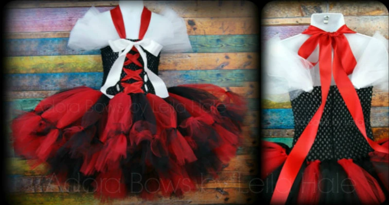 Детское платье-пачка пирата для костюмированной вечеринки девочек на Хэллоуин