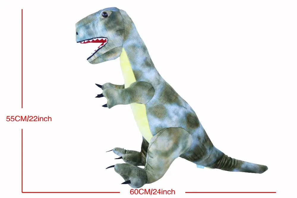 Бесплатная доставка 60*55 см имитация гигантский Тираннозавр Рекс Динозавр