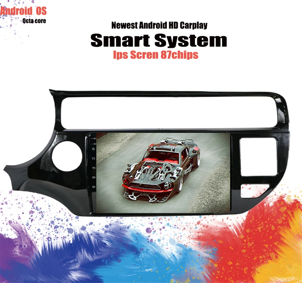 Автомобильный Радио Мультимедийный DVD плеер Android 10 0 2din навигация для KIA RIO k2 k3 2015-2018