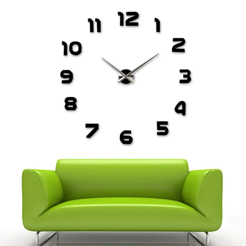 DIY Large Watch Wall Clock Modern Design Creative Scale Decor Stickers Set Room Decal Home Decoration | Дом и сад