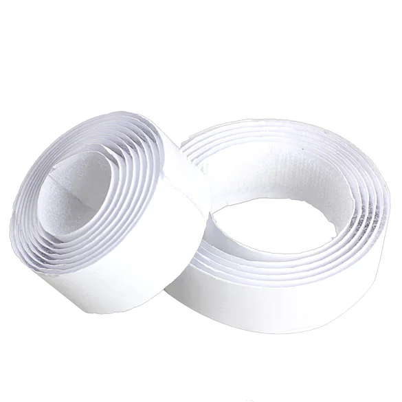 2 рулона сильная самоклеющаяся волшебная липучка застежка 1 м белый 30|tape fastener|loop