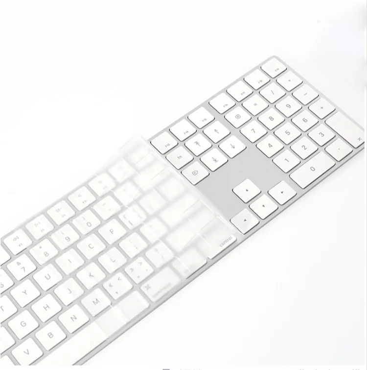 Высокопрозрачная ТПУ полноразмерная клавиатура для Apple keyboard A1243 MB110LL/B с цифровой Проводная клавиатура USB Для iMac старый G6