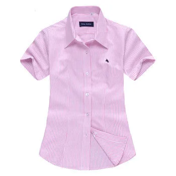 Brand New 2015 Blouses Short Sleeve Summer Cotton Woman Polo Shirts XXXL Plus Size Women Tops Blusa Camisa Ladies Ropa Mujer C5 |