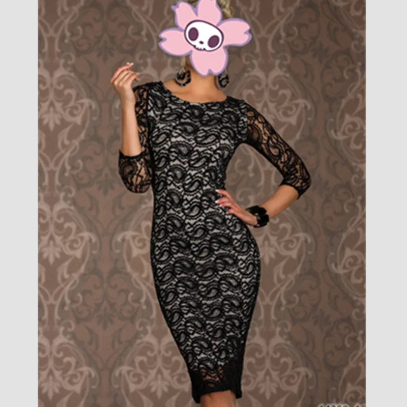 

Высокое качество, горячая распродажа, кружевное платье, новинка 2016, сексуальное винтажное платье с длинным рукавом, повседневное, до колена,...