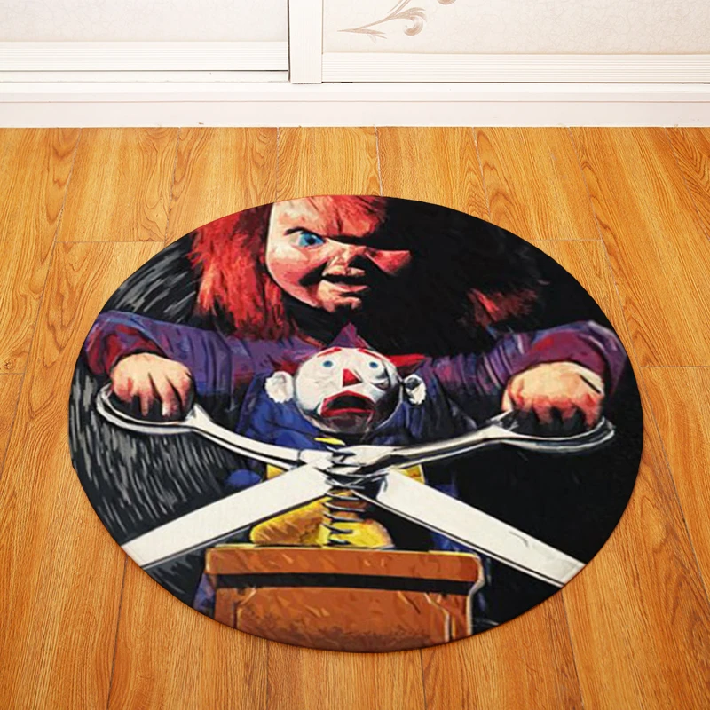 Японская кукла круглый тапете для гостиной спальни домашний Декор Ковер Детский