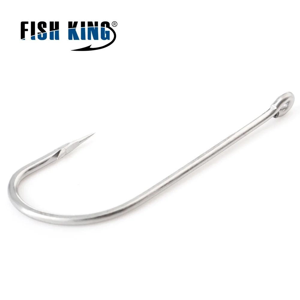 FISH KING 401SS нержавеющий Железный крючок с бородкой 6/0 # 1/0 #25 шт./упак. 1 8 #50 для ловли