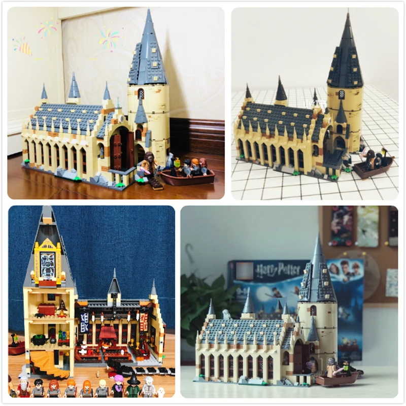 Harri Magic School серия фильмов замок зал Совместимость 75954 16052 Модель Строительный блок кирпич Great Wall