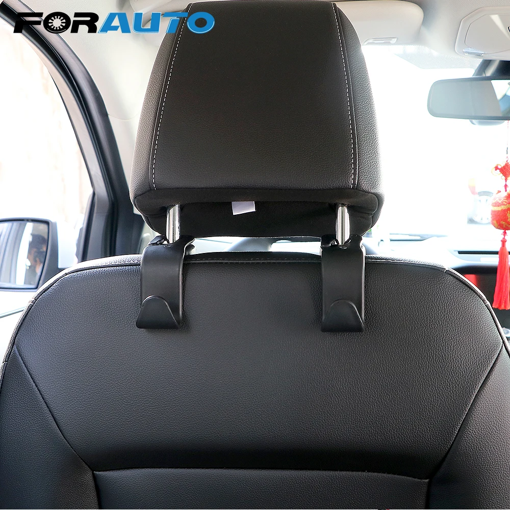 FORAUTO 4 шт./компл. крючки спинки сиденья Вешалка Организатор Укладка Уборка Авто Крепежная Скоба авто-Стайлинг автомобиля зажимы авто аксессуары
