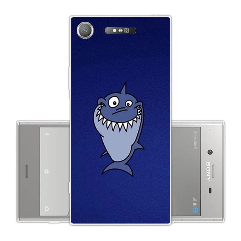 For Sony Xperia XZ1 5.2 inch Soft Silicone Cases Back Phone CuteCat Cover Clear TPU Dual F8342 Slim Coques |