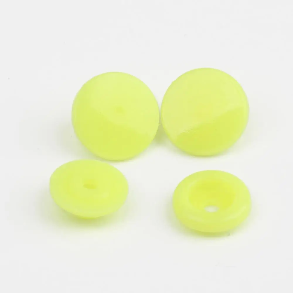 Fluorescent Yellow Круглые пластиковые застежки, кнопки, застежки, пододеяльник, простыня, кнопка, аксессуары для одежды, для детской одежды, зажимы, 20 комплектов, кам Т5 12 мм - Цвет: Fluorescent Yellow