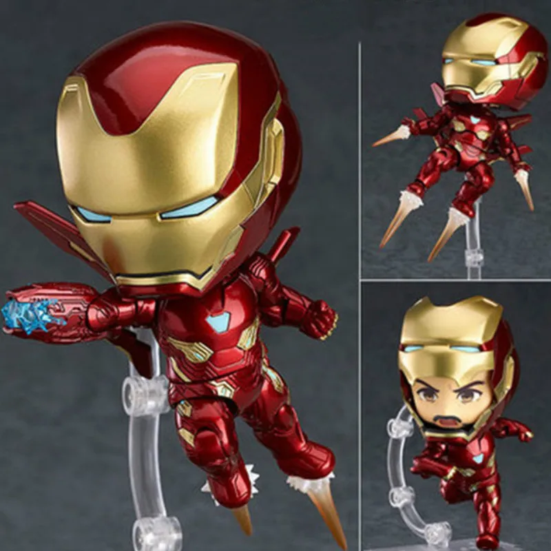 MARK50 Iron Man Car Decoration Car Ornaments Interior Dashboard Decoration car accessories Birthday Gift Home Decor - Color Name: Black
