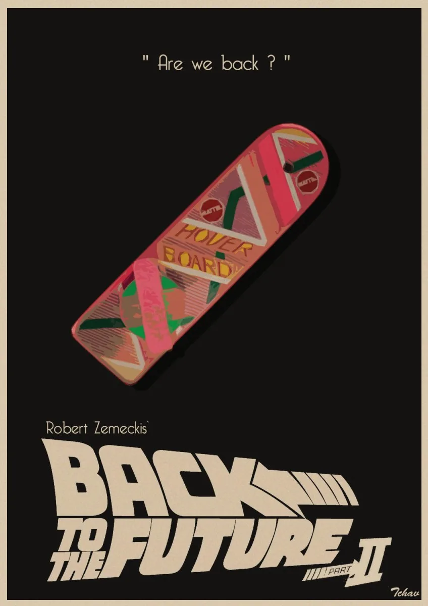 Классический фильм Back To The Future Ретро плакат крафт бумага бумажный постер home decor wall