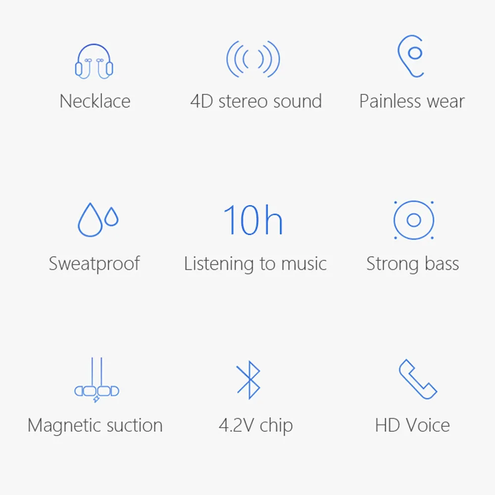 Магнитный всасывающий беспроводной Bluetooth гарнитура наушник ожерелье стерео наушники гуманный дизайн стерео auriculares для телефона