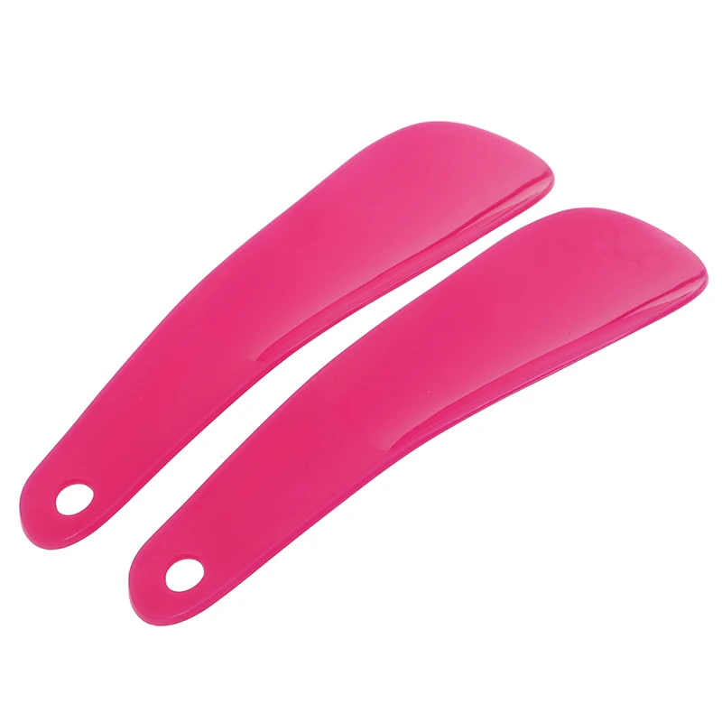 2 шт красочные 16 см пластиковые Shoehorn обуви Роговая ложка профессиональная эластичная обувь подъемник обувь аксессуары