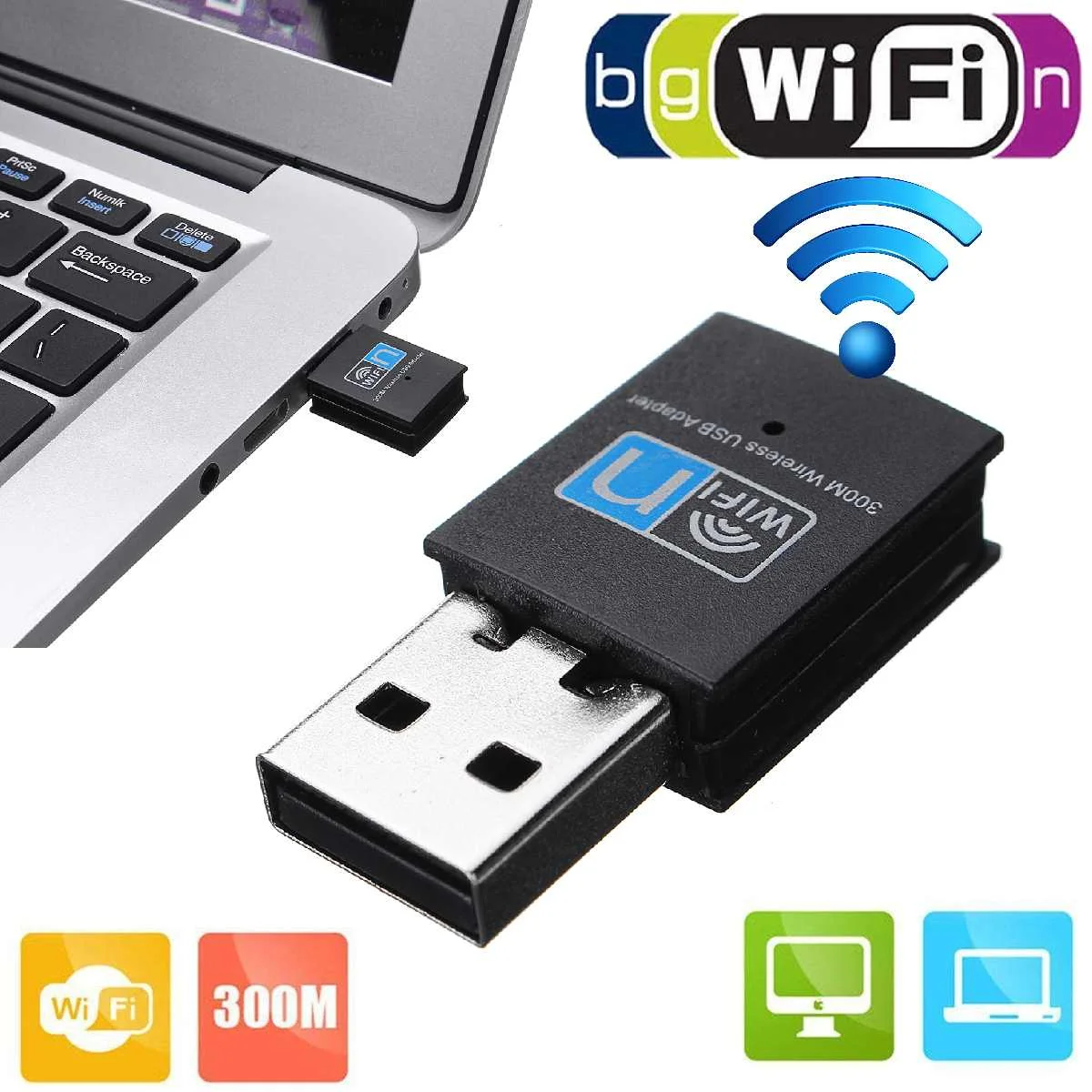LEORY USB wifi адаптер 802.11n 300 Мбит/с Wi-Fi адаптер сетевой адаптер LAn Карта Wifi приемник сетевые карты