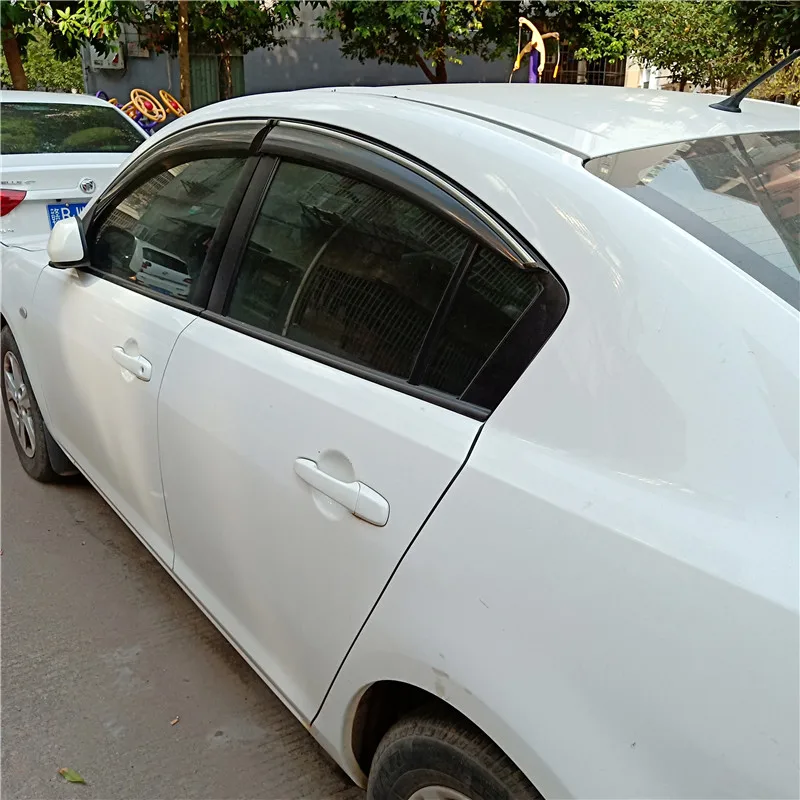 Для Mazda 3 оконный козырек Vent Оттенки Пластик дождь и блеск Защита от солнца дефлектор гвардии для Mazda 3 2006-2013 авто аксессуары 4 шт./компл