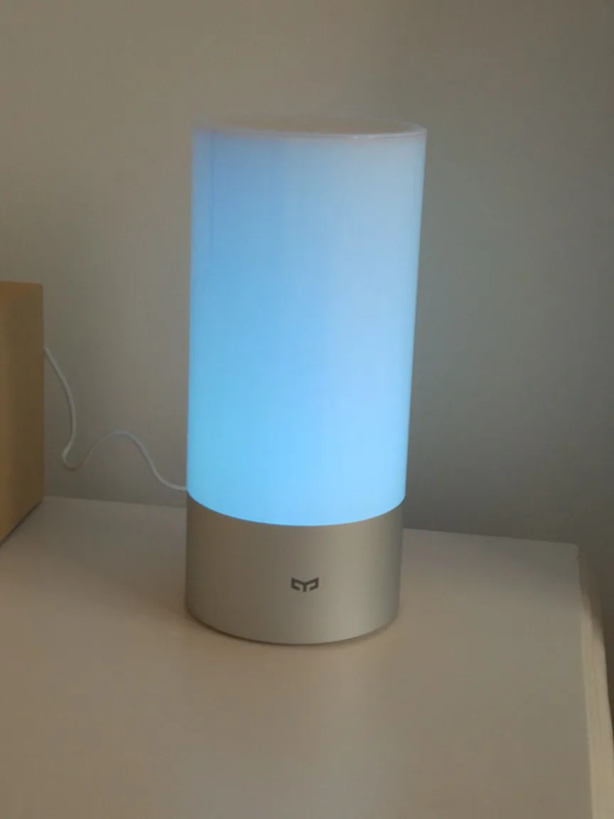 Xiao mi jia Yeelight умная лампа с дистанционным управлением для комнатной кровати прикроватная лампа 16 mi llion RGB подсветка сенсорное управление Bluetooth для mi Home app