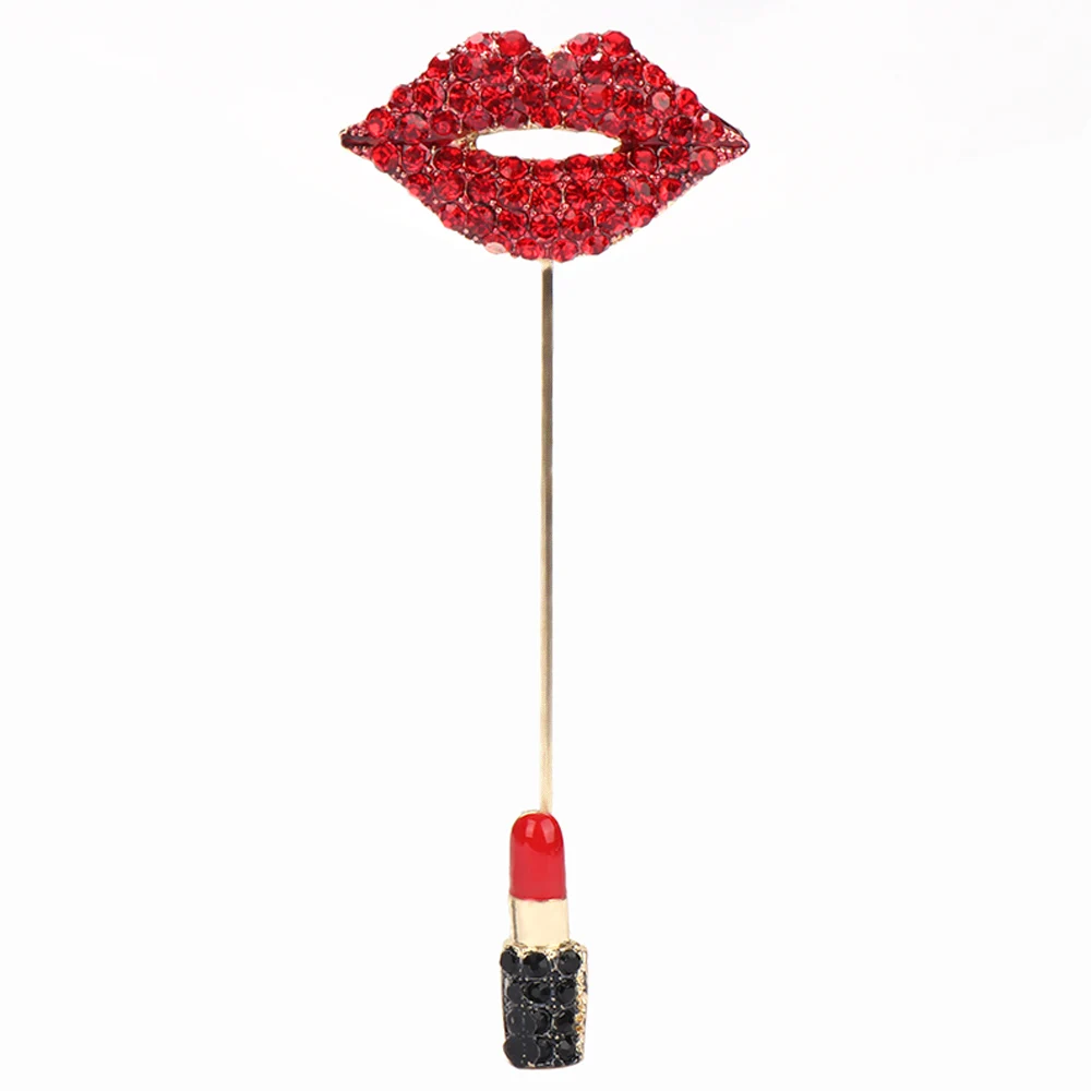 1 шт. модная красная брошь для губ профессиональное пальто значок ювелирное