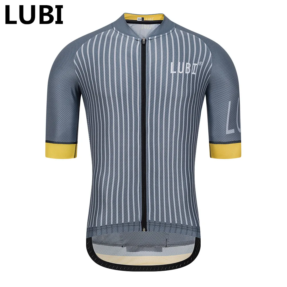 

LUBI Men Pro Team Cycling Jersey Short Sleeve Summer Anti-sweat Bike Shirt Breathable Racing MTB Clothes Wear Cycling Clothing