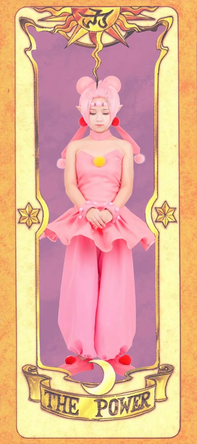 Cardcaptor Sakura Аниме Косплей Clow Card The Power card маскарадный костюм костюмы на Хэллоуин для