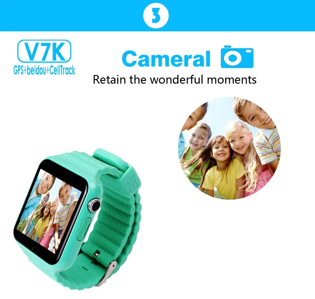 V7K Детские Смарт-часы, gps, для слежения за детьми, SOS, поиск местоположения, водонепроницаемые, с камерой, Bluetooth, монитор безопасности, спортивный браслет