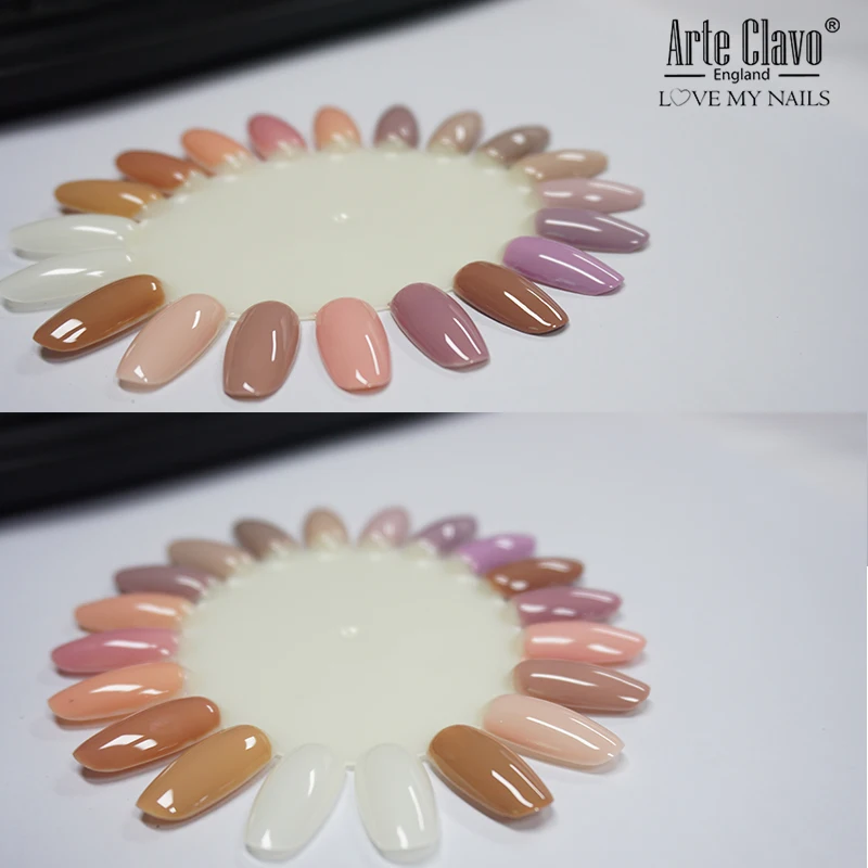 Arte Clavo10PCS гелевая диаграмма цветов ногтей дисплей для дизайна Маникюрные насадки