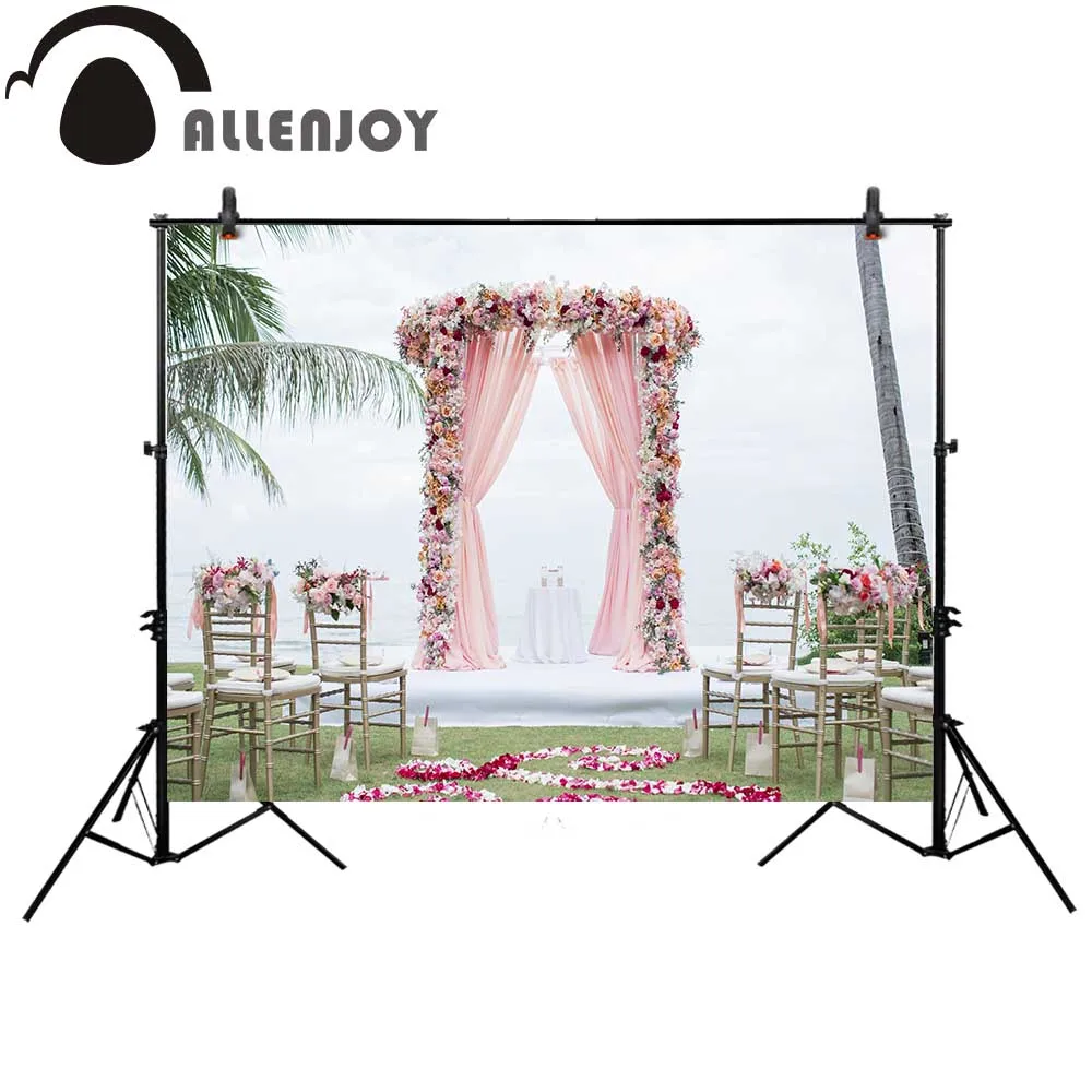 Allenjoy свадебный фон для фотостудии цветок морское дерево Романтический Природный