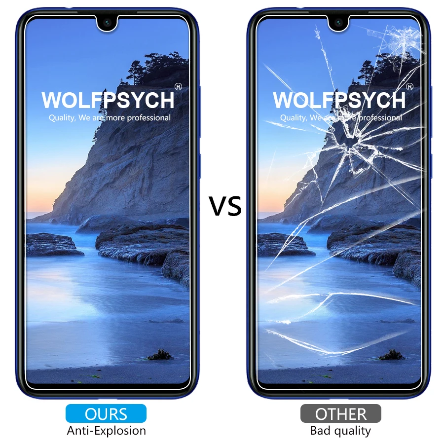 Закаленное стекло WOLFPSYCH для Xiaomi mi Red Note 7 защитная пленка экрана Pro 9H HD анти